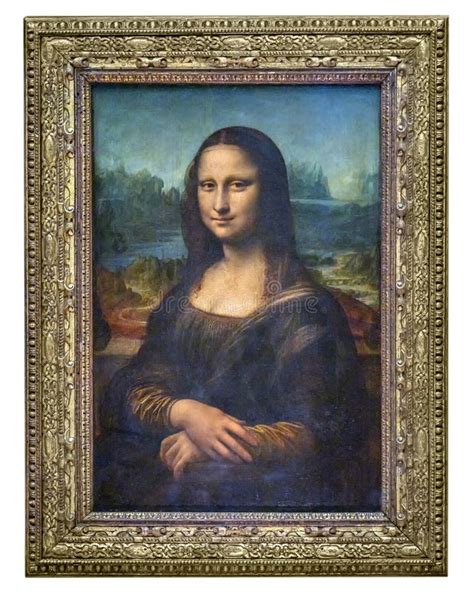 Painting of Mona Lisa (Lisa Del Giocondo) Portrait by the Italian Artist Leonardo Da Vinci ...