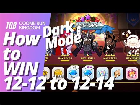 Cookie Run Kingdom 12-12, 12-13 & 12-14 Dark Mode - YouTube