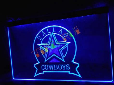 LD239 Dallas Cowboys Sport Bar LED Neon Light Sign home decor shop ...