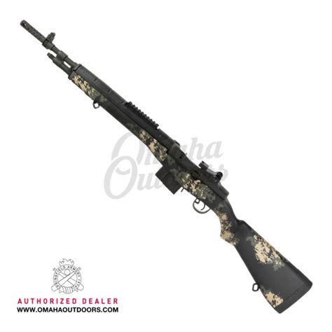 Springfield M1A Scout Squad Green / Tan Sponge Camo - Omaha Outdoors