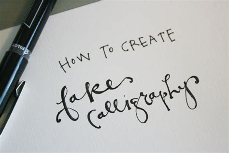 how to create fake calligraphy (tutorial + practice worksheets) | Fake ...