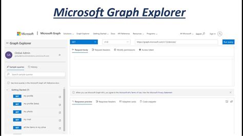 What is Microsoft Graph Explorer? - YouTube