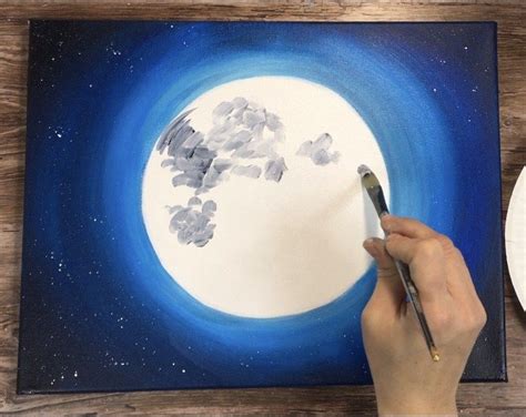 Moon Painting - Step By Step Acrylic Painting Tutorial - With Pictures ...