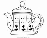Kettle Coloring Page sketch template