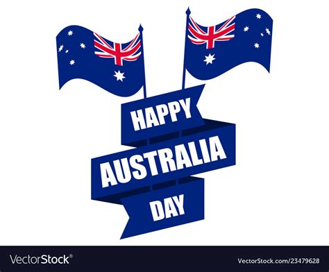 Happy australia day 26th january greeting card Vector Image