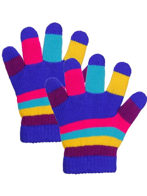 Emmalise Children Kids Winter Cold Weather Winter Knit Gloves - 3 - 8 ...