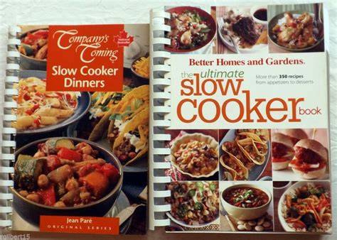 2 Slow Cooker Cookbooks Company's Coming Vintage Recipes Better Homes Gardens | Vintage recipes ...