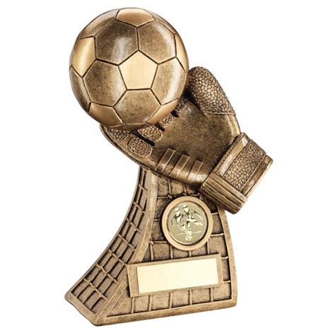 Football Goalkeeper Fingertips Trophy - Awards Trophies Supplier