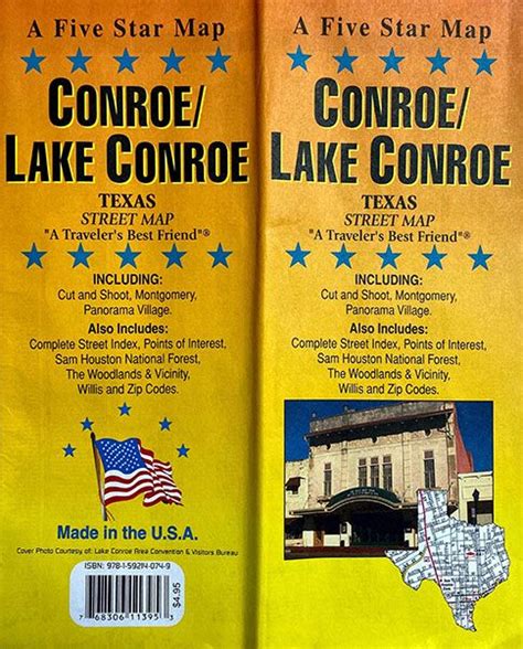 Conroe / Lake Conroe, Texas Street Map - GM Johnson Maps