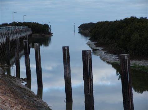 Port Wakefield, South Australia. Great little caravan park where you can swim in the channel on ...