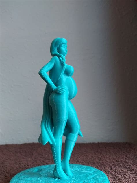 3d printed figurine sculpture art pregnant sculpture | Etsy