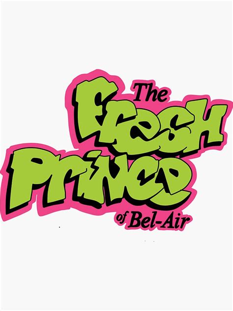 "The Fresh Prince of Bel-Air" Sticker for Sale by jetneefjes | Redbubble