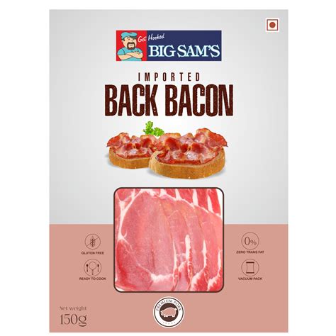 Buy Pork Back Bacon (150g) Online - Big Sams