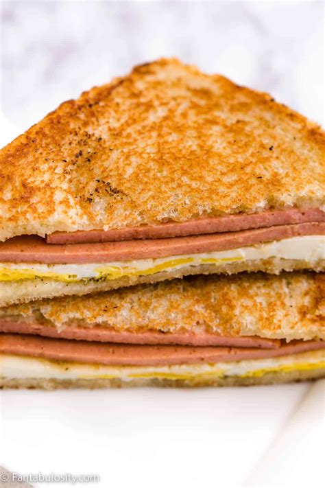 Fried Bologna and Egg Sandwich - Fantabulosity