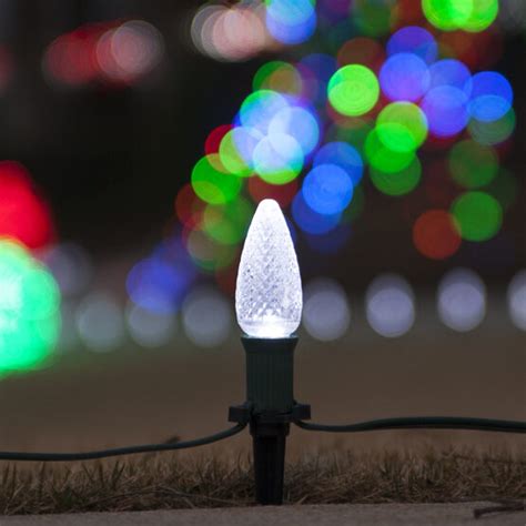 C9 LED Pathway Lights, Cool White, 4.5'' Stakes - Yard Envy