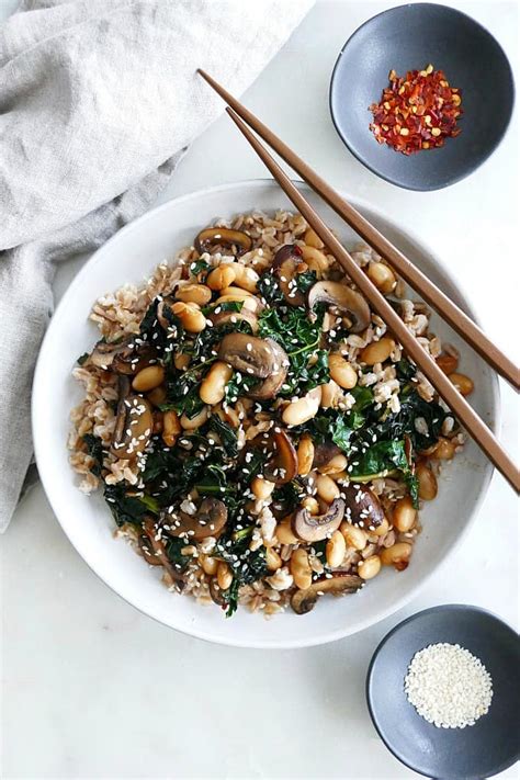 Baby Portobello Mushroom Stir Fry - It's a Veg World After All®