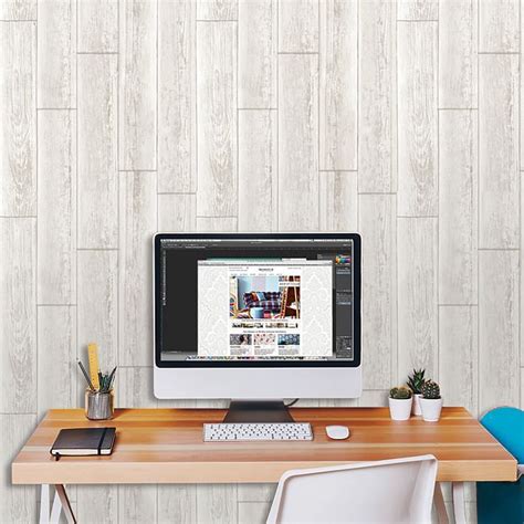 Stacked White Wood Grain Peel & Stick Wallpaper | West Elm | Home decor, Nuwallpaper, Decor