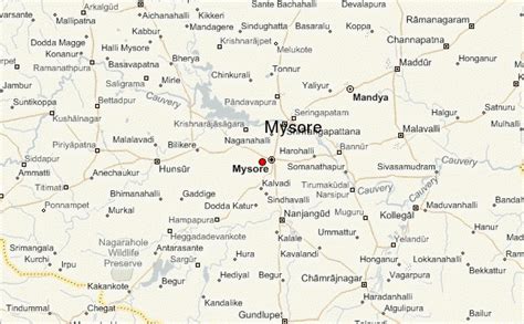 Mysore Tourist Map