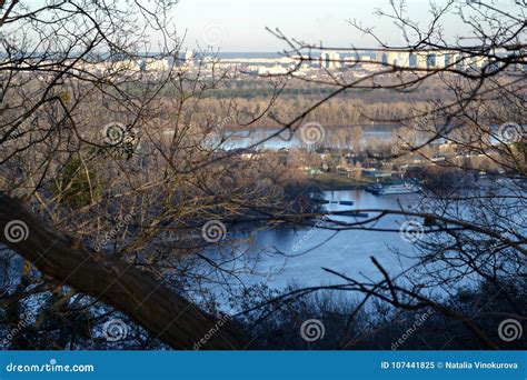 Winter Cityscape in Kiev, Ukraine. Stock Image - Image of frost, frozen ...