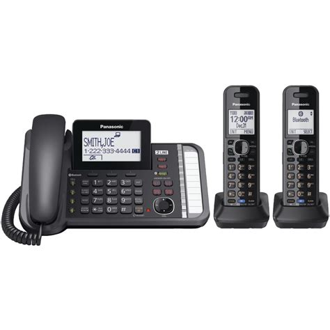 Panasonic 2-Line Corded/Cordless Phone System with 2 Handsets ...