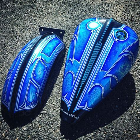 Czar Tank Custom Paint Blue Kandy | Custom motorcycle paint jobs ...