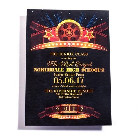 Hollywood Nights Invitation | Hollywood invitations, Hollywood party ...