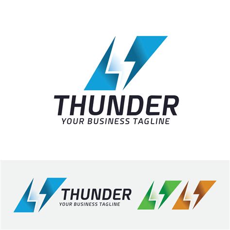 Thunder vector logo concept 6120735 Vector Art at Vecteezy