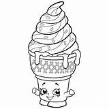 Sweet Ice Cream Dream Shopkins Coloring Page  Free Printable sketch template