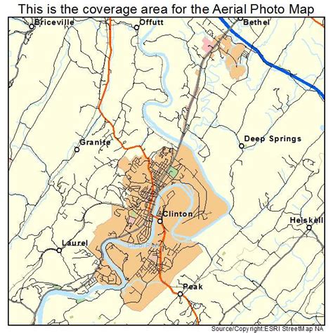 Aerial Photography Map of Clinton, TN Tennessee