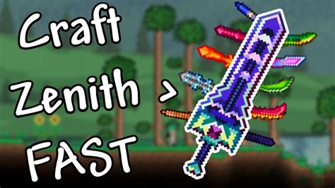 How to Craft The Zenith In Terraria 1.4 In 2 Minutes ! - YouTube