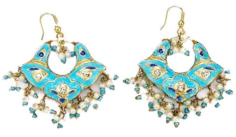 Indian Lac Costume Jewellery Earrings - Pictures 6 Blues - Fashion ...