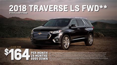 March Lease Deals: Chevrolet Traverse & Chevrolet Trax - YouTube