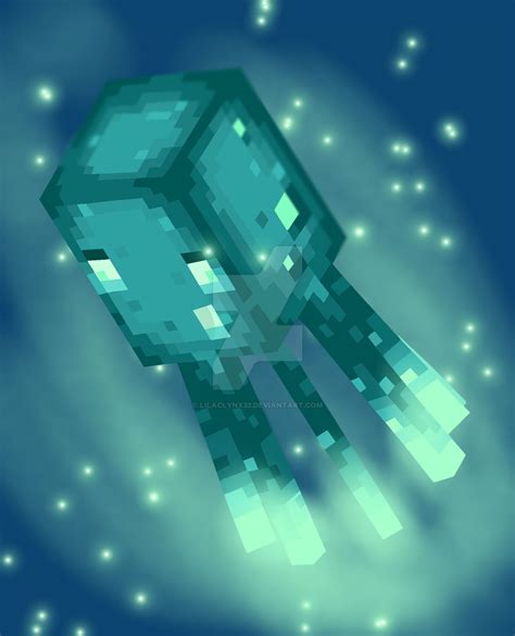 Minecraft Glow Squid by LilacLynx33 on DeviantArt