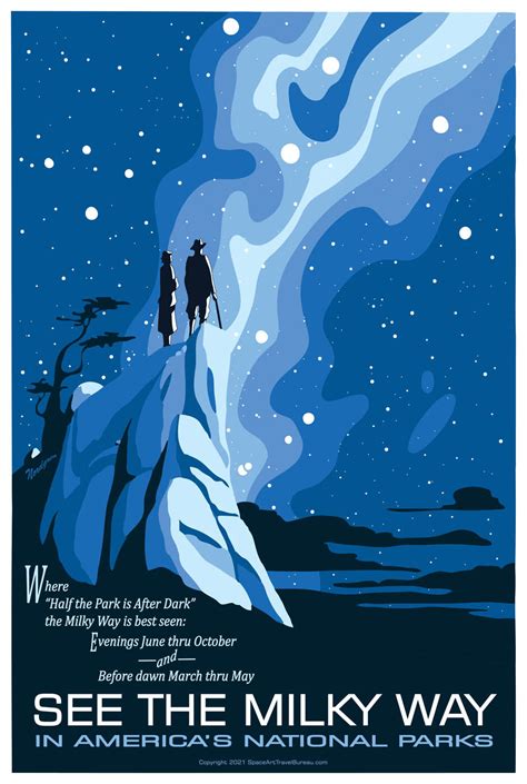 Milky Way Posters — Space Art Travel Bureau