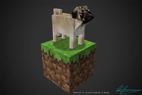 MineCraft: Pug mob by lukebm on DeviantArt