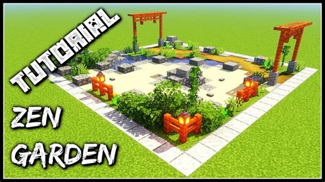 How To Build A Zen Garden | Minecraft Tutorial - YouTube