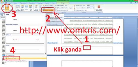 Cara Membuat Nomor Halaman yang Berbeda-beda di Microsoft Word [Lengkap] | OM Kris