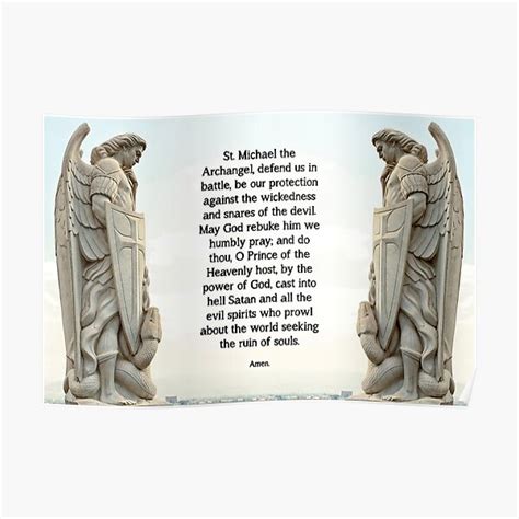 "St. Michael Prayer - 3" Poster for Sale by The-CRT-Shop | Redbubble