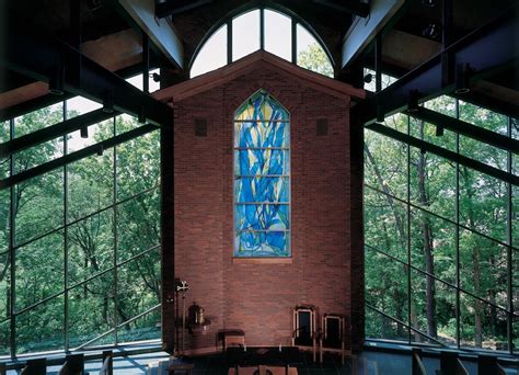 Painterly stained glass art Bellarmine University Chapel Louisville ...