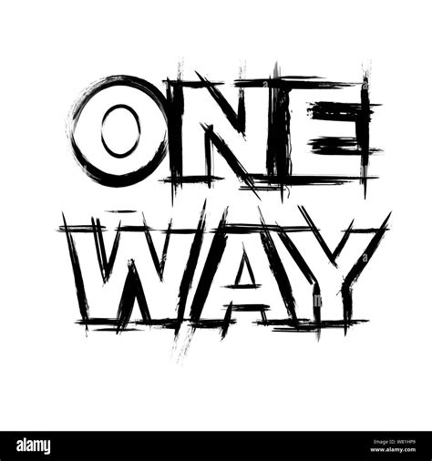 One way street sign Black and White Stock Photos & Images - Alamy