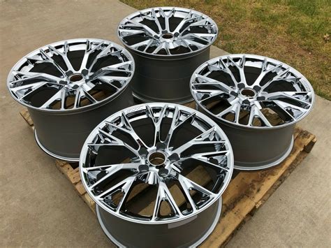 18x8.5 Chrome Corvette C7 Z06 Style Wheel for 1997-2013 Chevy Corvette Automotive money-sense.net