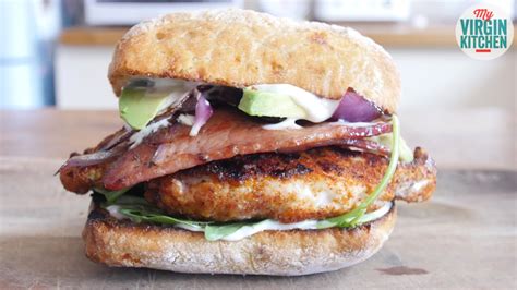 CHICKEN & BACON BURGER RECIPE - YouTube