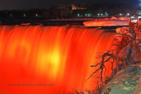 Niagara Falls: A Winter Night Illuminated With Colour