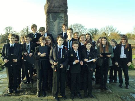 Herne Bay High School Year 9 Pupils Visit Herne Bay War Memorial 6/01/14 – Football & Peace