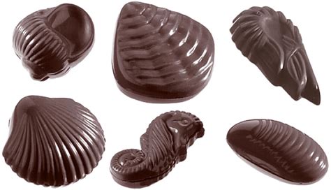 Chocolate mould "Seafood" #421586 made of polycarbonate - 421586 | Schneider GmbH