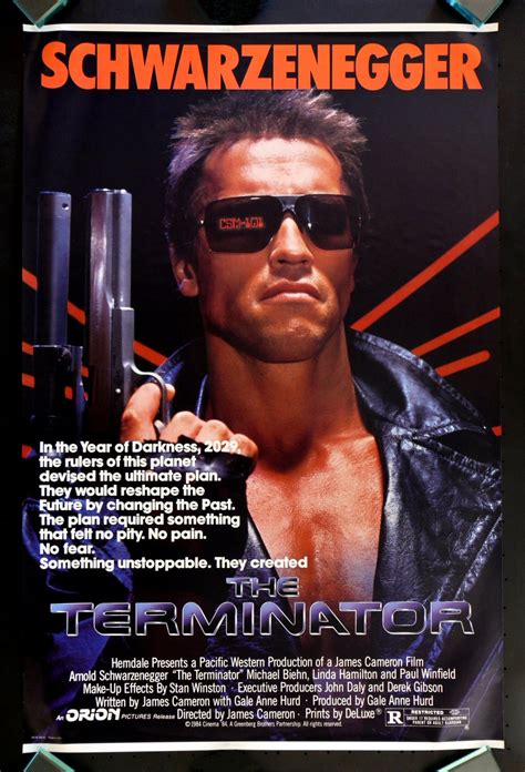 TERMINATORS, The Terminator original movie poster from...