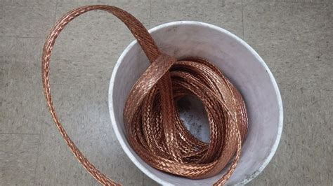 Surplus MarketPlace - Flat Woven Copper Ground Strap