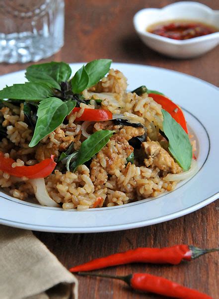 Thai Basil Fried Rice | Khao Pad Horapa | ข้าวผัดโหระพา - Rachel Cooks Thai