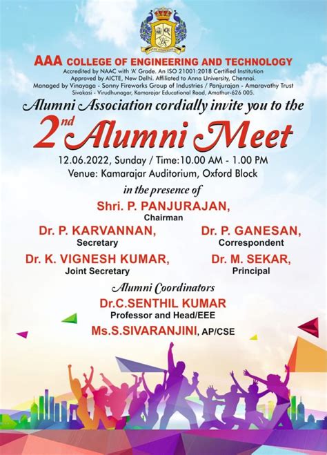 Alumni Meet on 12.06.2022 – AAA College of Engineering & Technology, Sivakasi