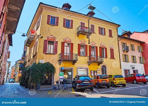 Piazzetta Dei Riformati Square, on March 28 in Locarno, Switzerland Editorial Stock Photo ...